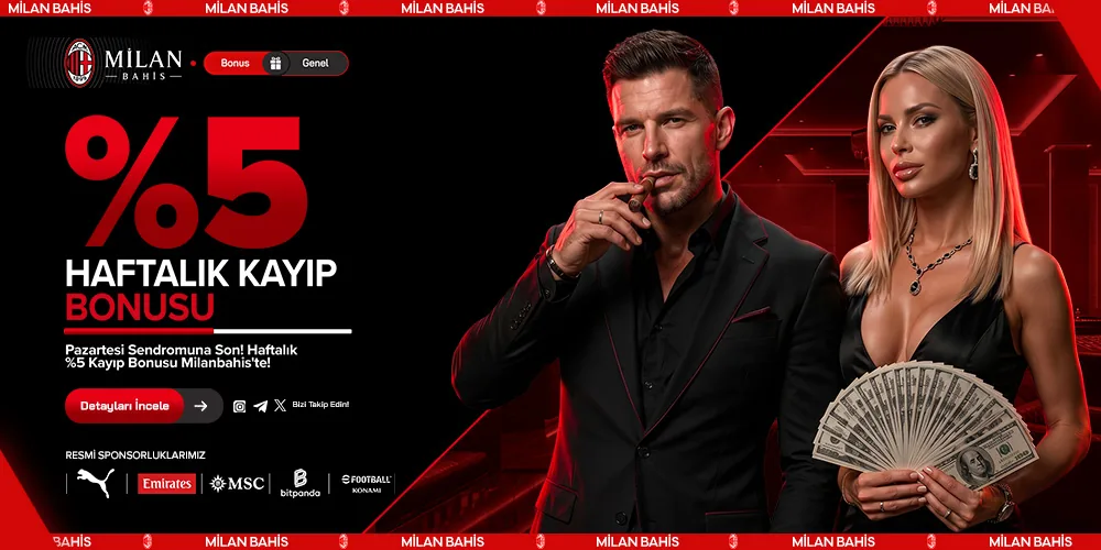 Milan Bahis - Haftalık Kayıp Bonusu %5